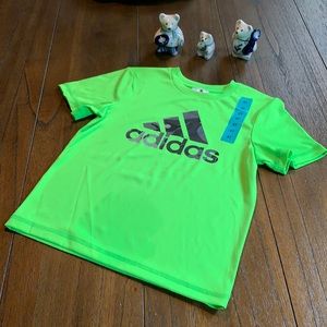 NWT Adidas Three Stripes Camo Logo Short Sleeve Shirt